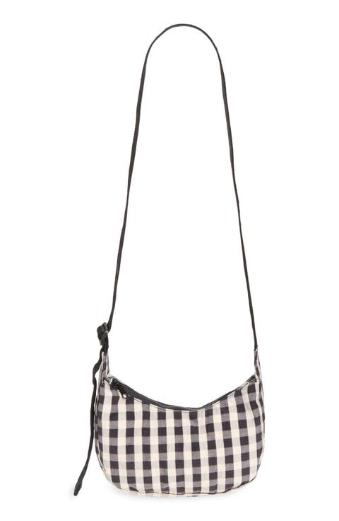 Small Recycled Nylon Crescent Crossbody Bag