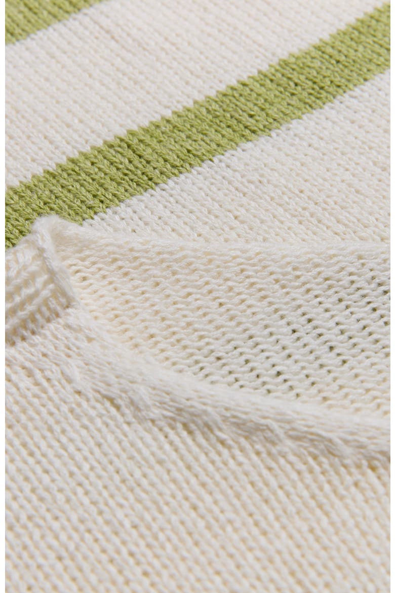 Gauzy Boat Neck Sweater, Alternate, color, Lime Stripe