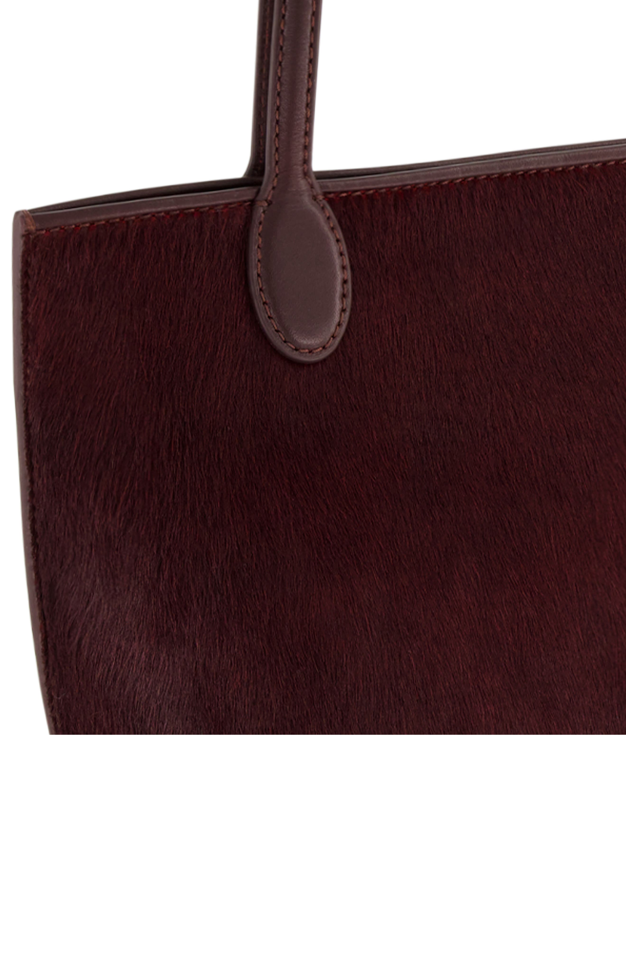 Athene Small Calf Hair Tote, Alternate, color, PLUM