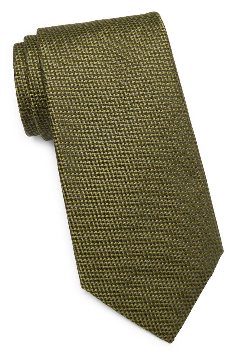 Mélange Solid Tie, Main, color, PISTACHIO