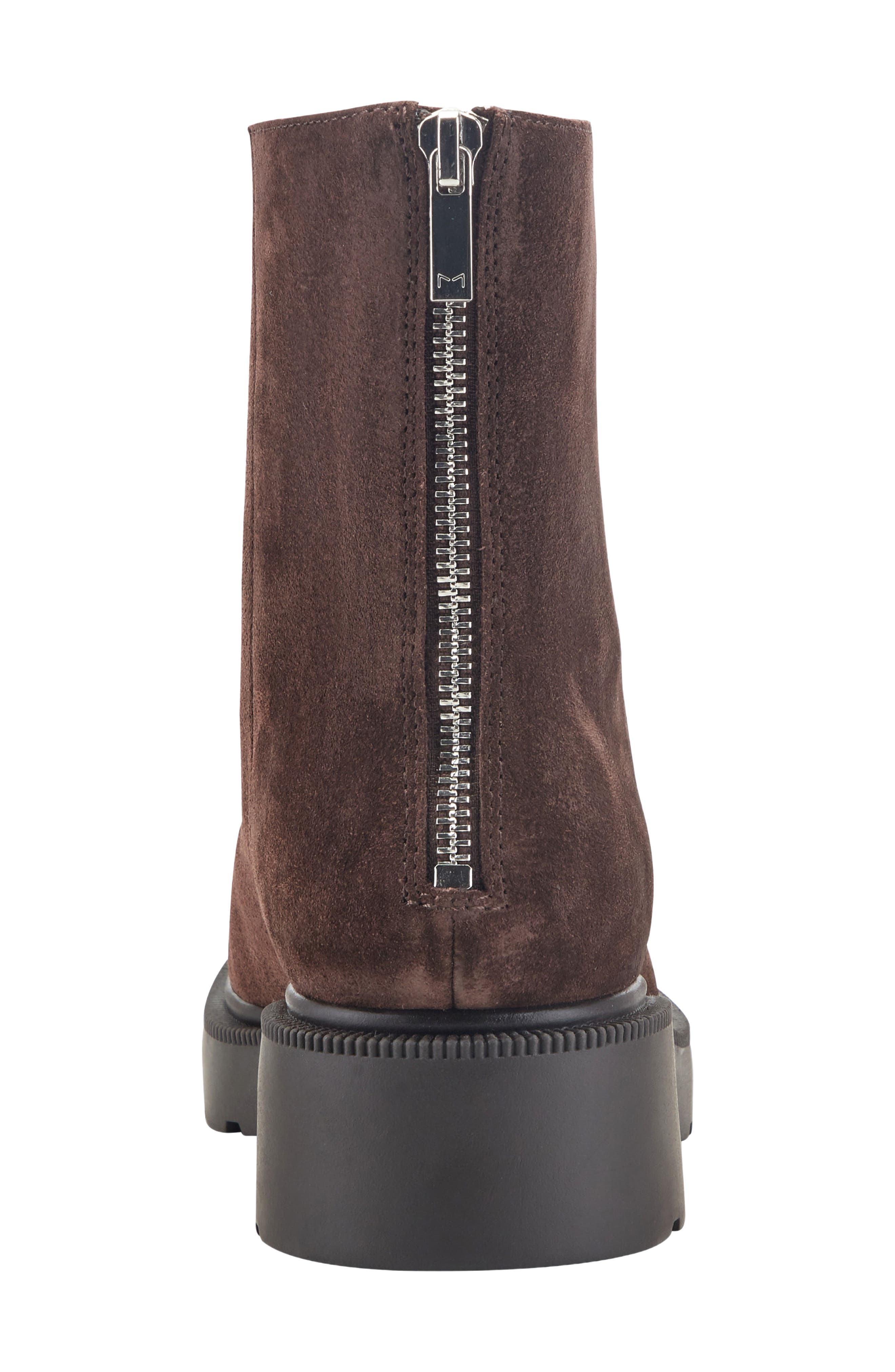 Shylina Leather Bootie, Alternate, color, DARK BROWN