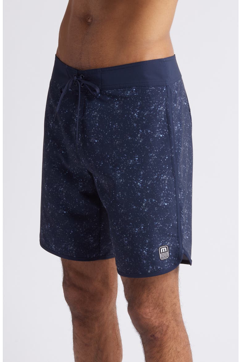 Mahalo Plenty Spatter Print Board Shorts, Alternate, color, TOTAL ECLIPSE