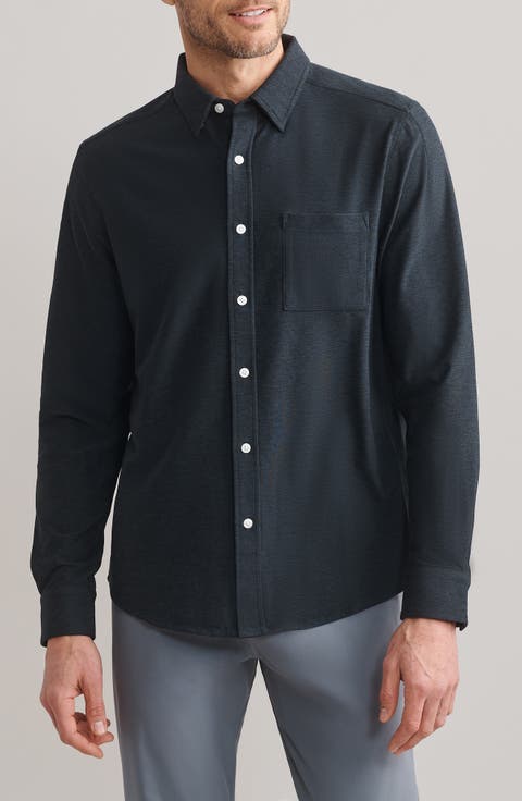 WFH Knit Button-Up Shirt
