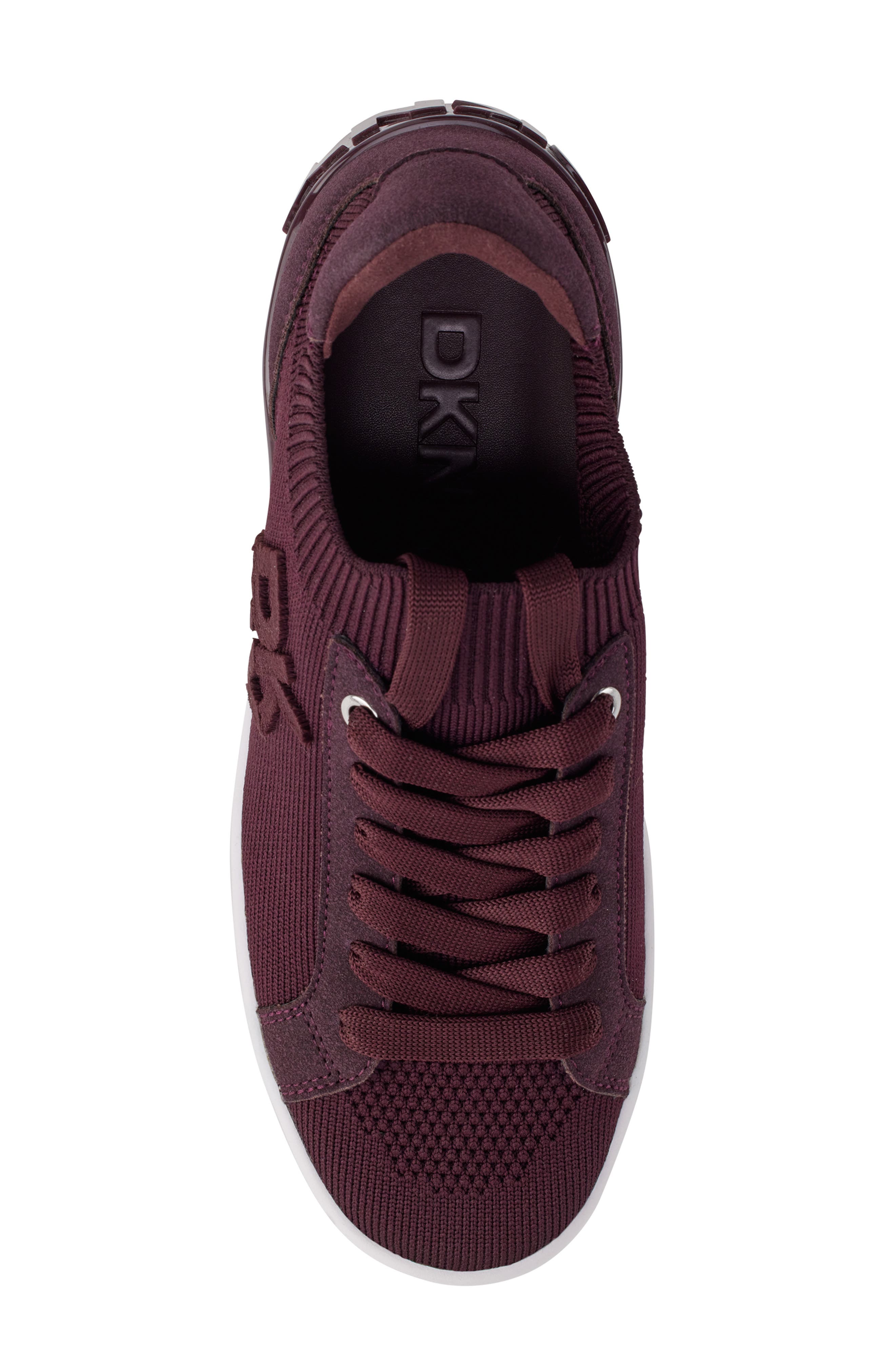 Mallory Knit Sneaker, Alternate, color, WINE
