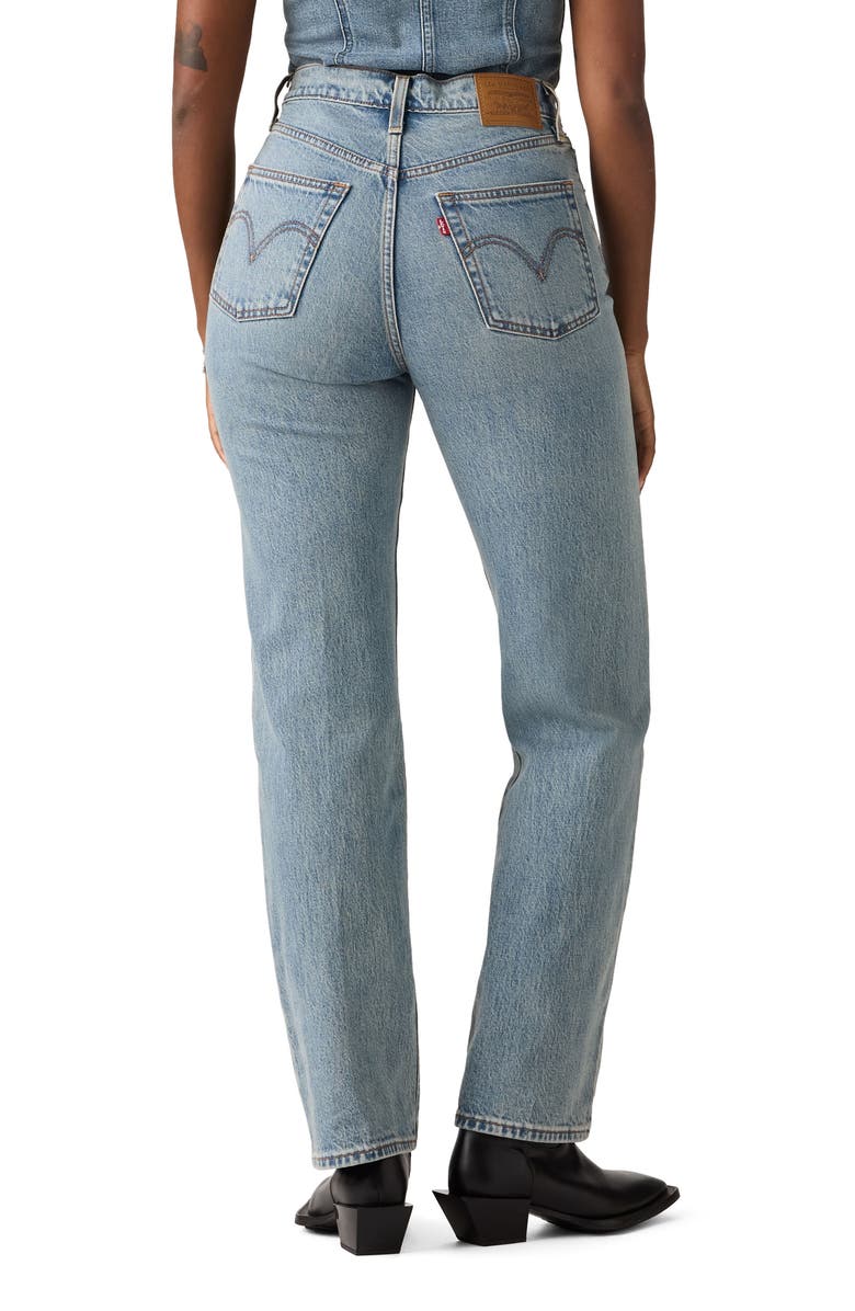 Levi's Ribcage Seamed Straight Leg Jeans, Alternate, color, What Now Psk