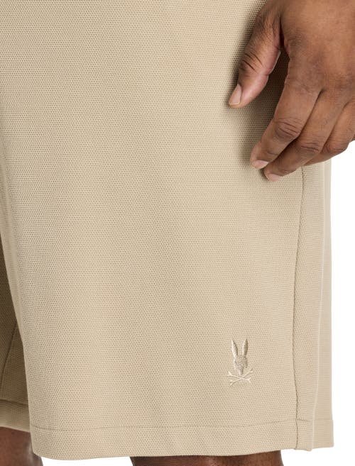 Psycho Bunny Big & Tall Shiro Honeycomb Shorts In Stone
