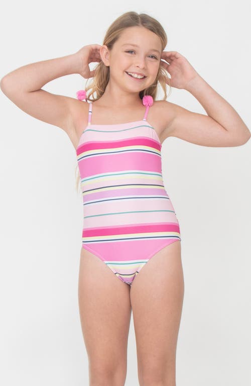 SHADE CRITTERS SHADE CRITTERS KIDS' BEACH STRIPE ONE-PIECE SWIMSUIT 
