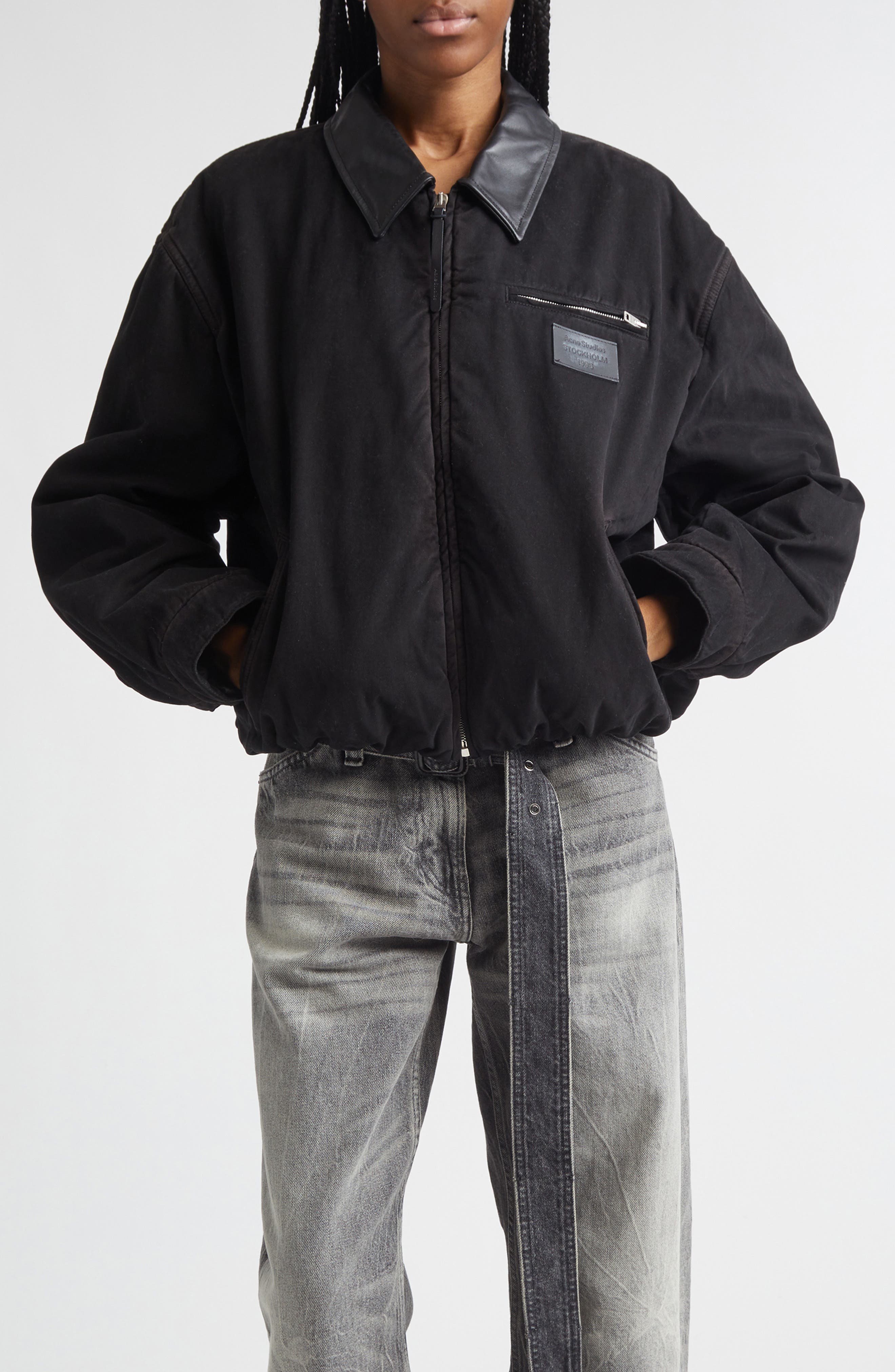 Washed Organic Cotton Twill Bomber Jacket