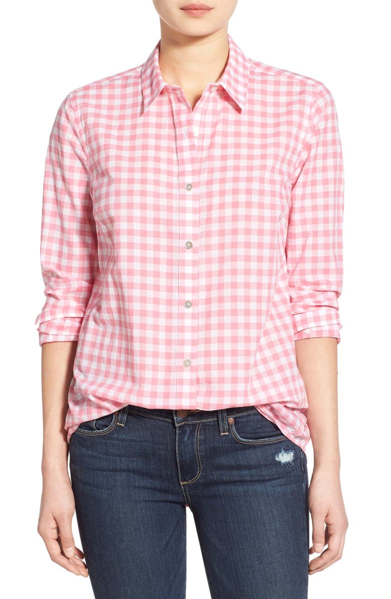 vineyard vines Gingham Button Front Shirt, Main, color,