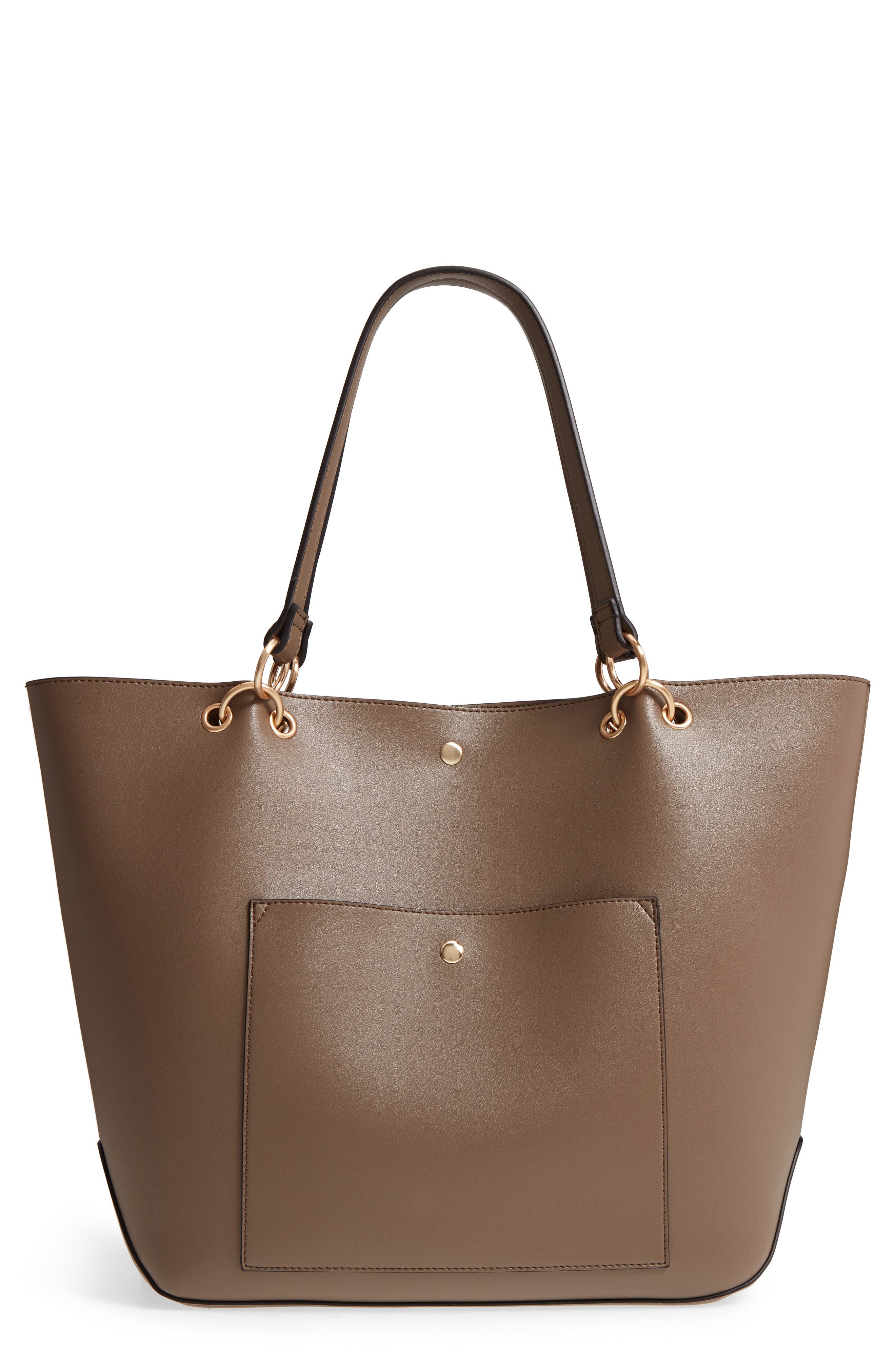 Sole Society Fronto Faux Leather Tote, Main, color, 