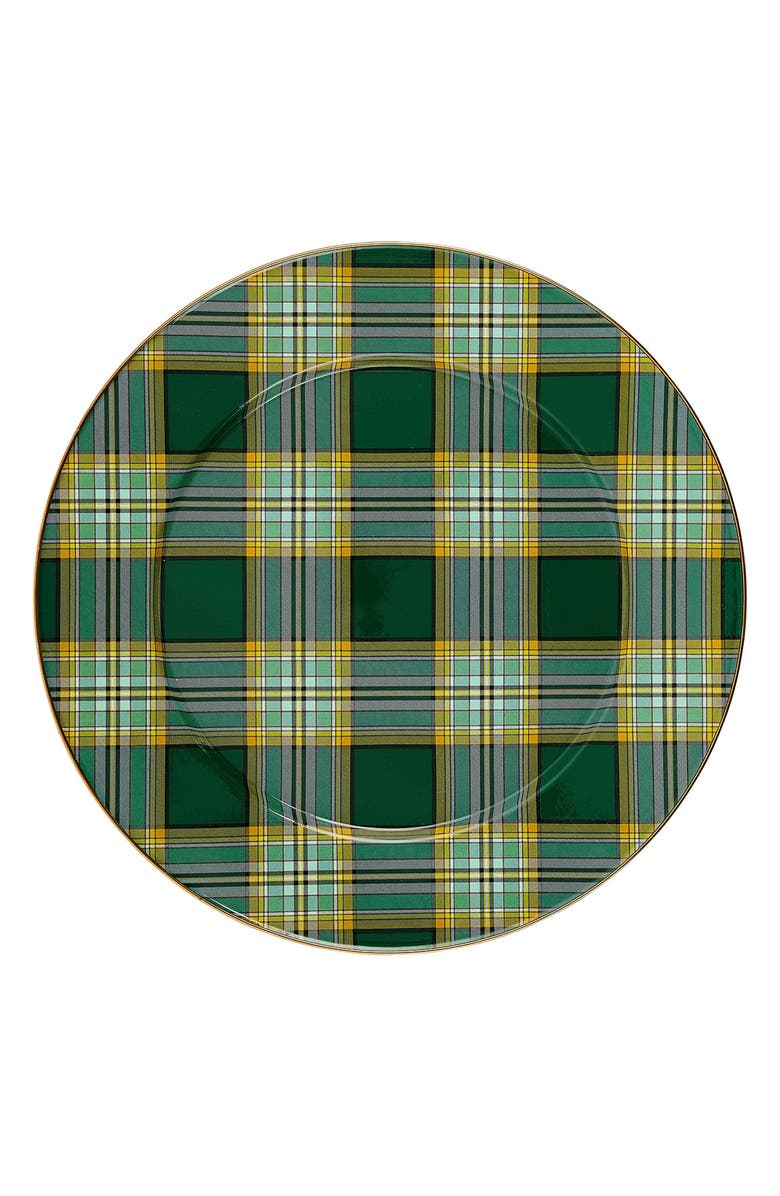 MACKENZIE CHILDS Tartan Serving Platter, Main, color, Green