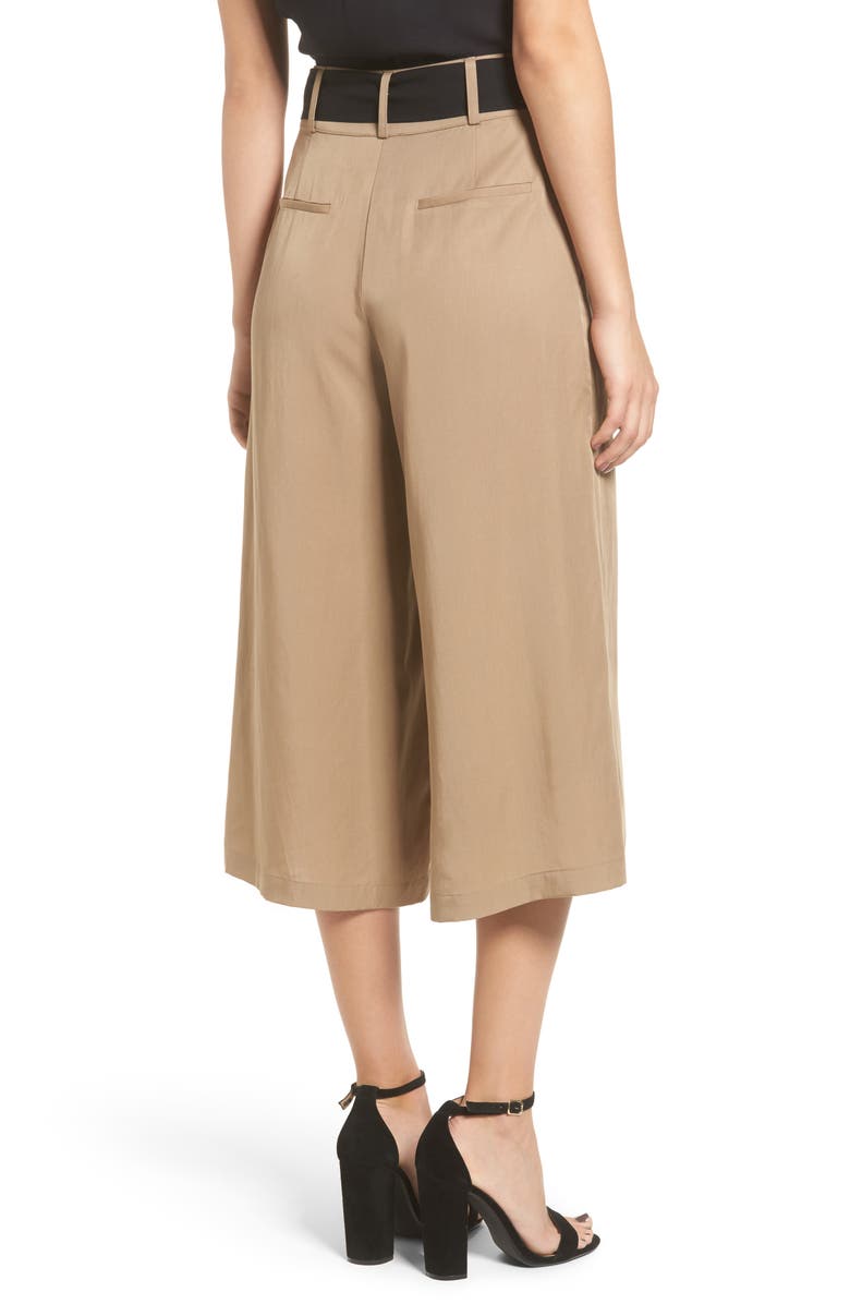 STOREE Tie Front Culottes, Alternate, color,