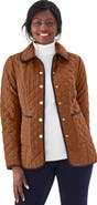 Jessica London Snap-Front Quilted Coat