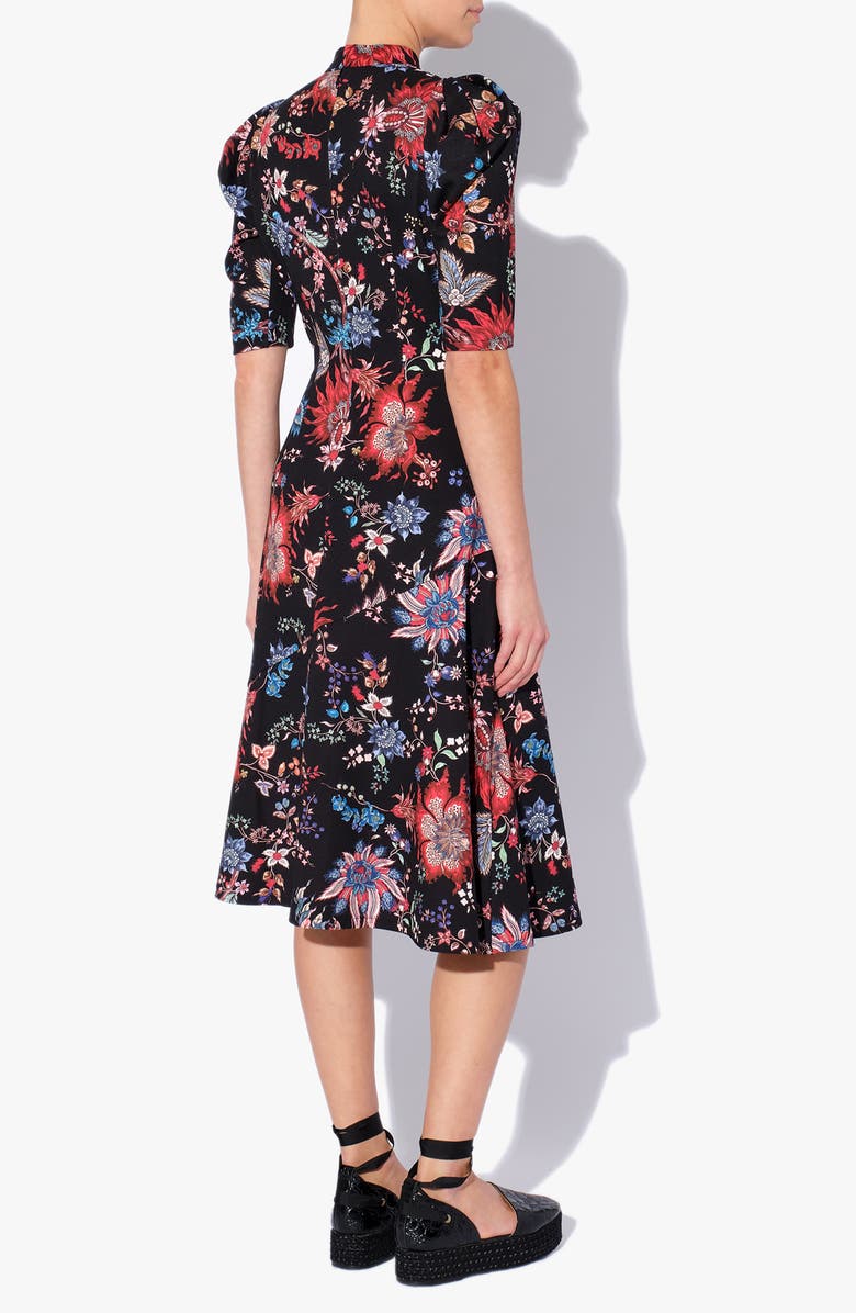 Erdem Norene Floral Print Midi Dress, Alternate, color, 