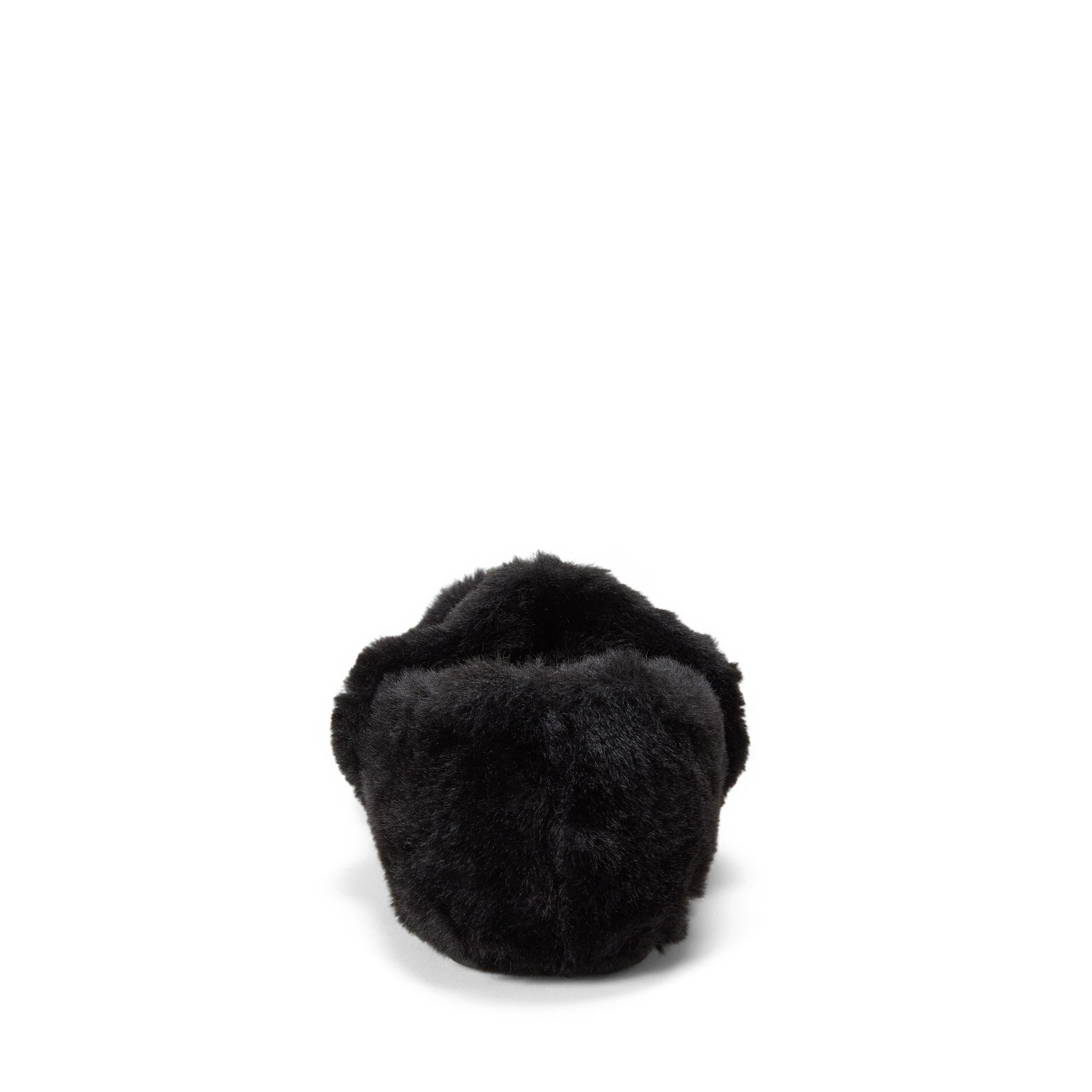 Maryanne Luxe Teddy Maryjane Slippers, Alternate, color, BLACK