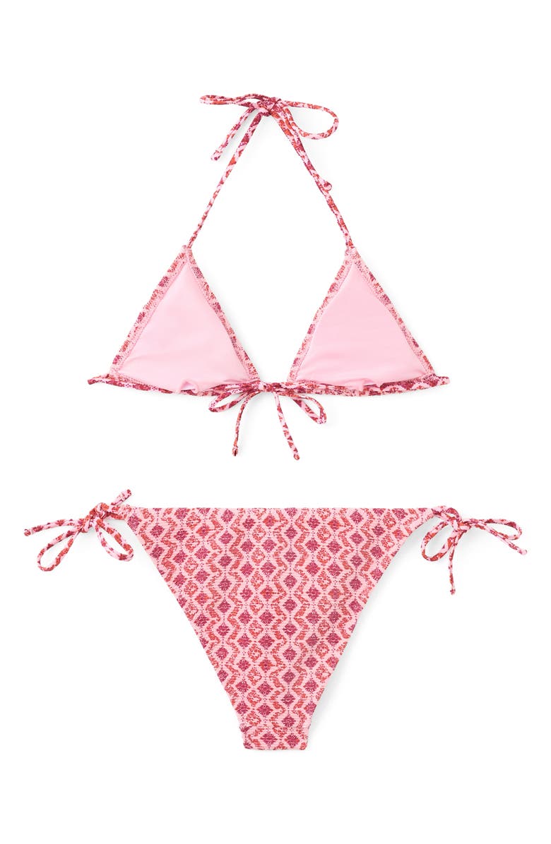 MANGO TEEN Print Two-Piece Swimsuit, Alternate, color, 