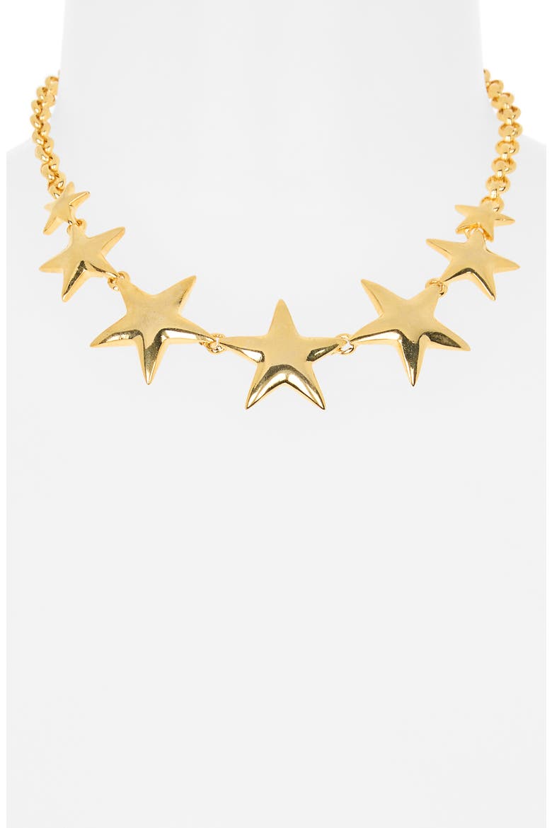 Star Necklace, Alternate, color, GOLD