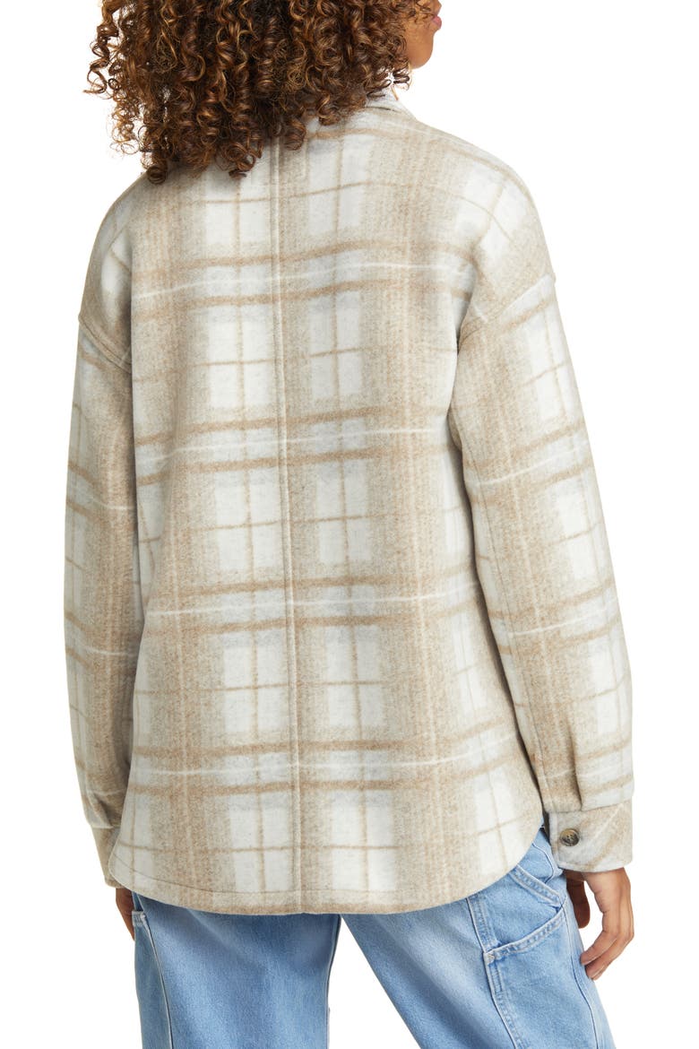 Plaid Shacket, Alternate, color, TAUPE COMBO PLAID