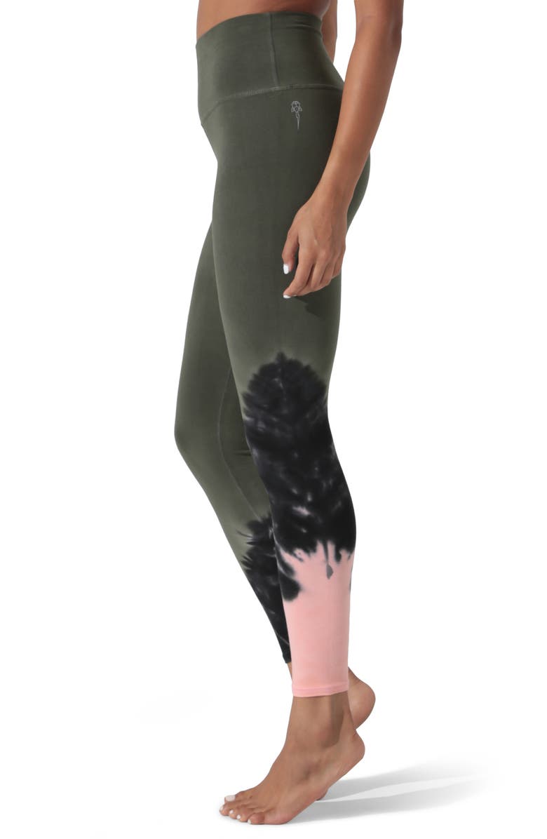 Electric & Rose Sunset Tie Dye Leggings, Alternate, color,