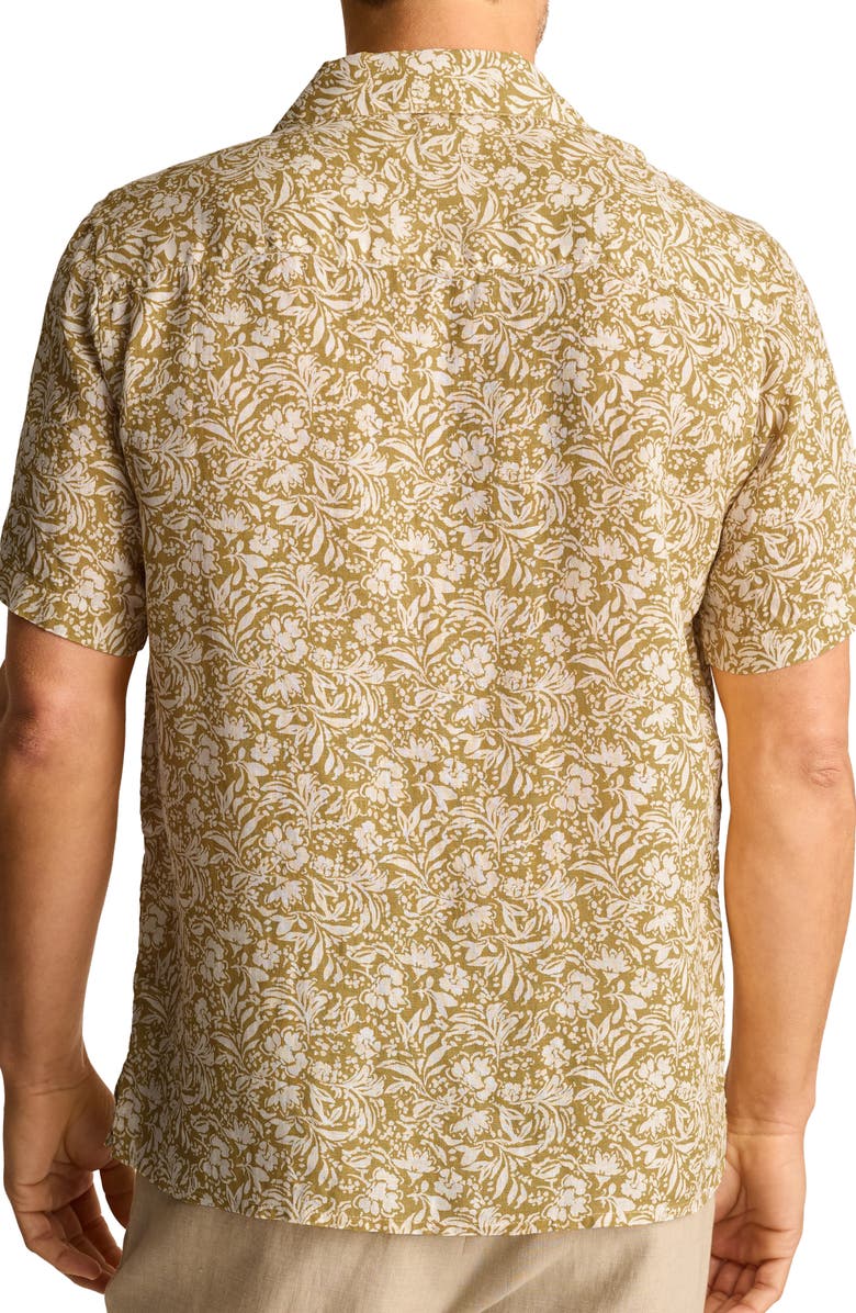 Bonobos Resort Riveria Floral Linen Camp Shirt, Alternate, color, Mok Floral C37