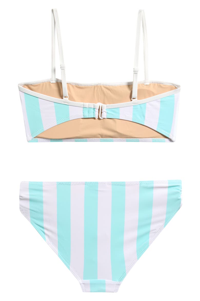 Kids' Seashore Stripe Two-Piece Swimsuit, Alternate, color, MINT