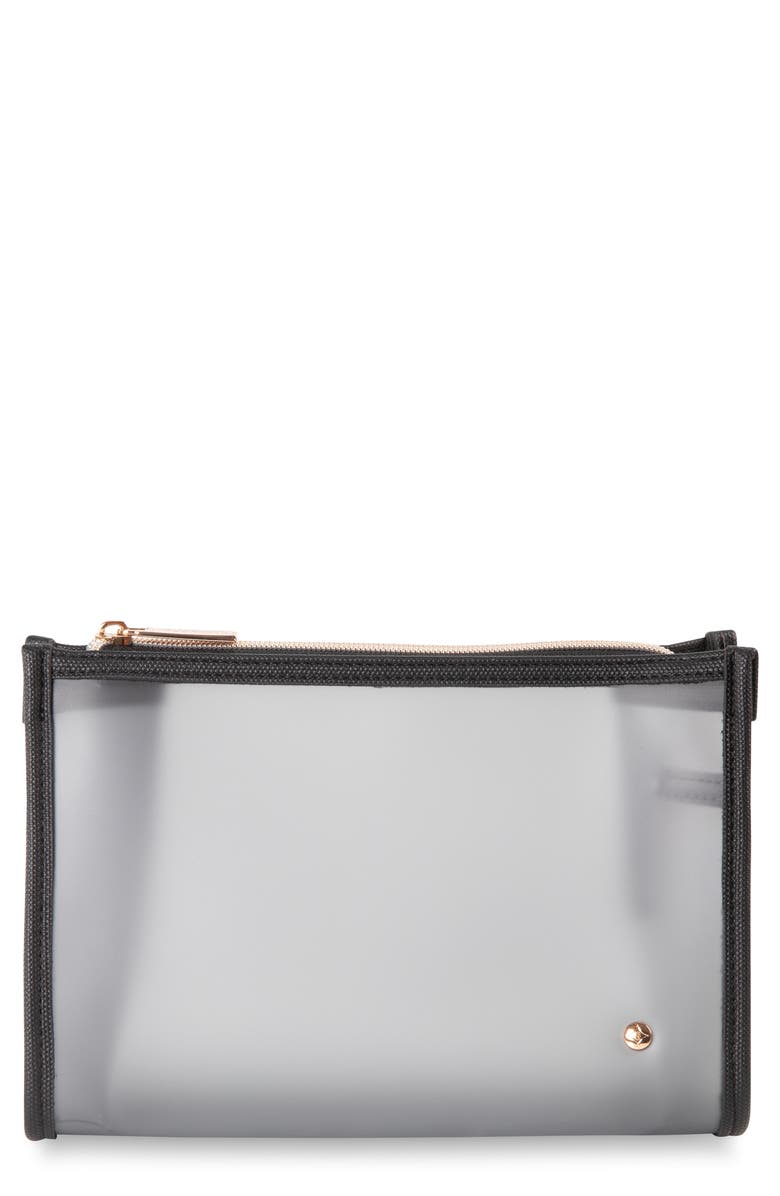 Stephanie Johnson Medium Zip Cosmetic, Main, color, Black