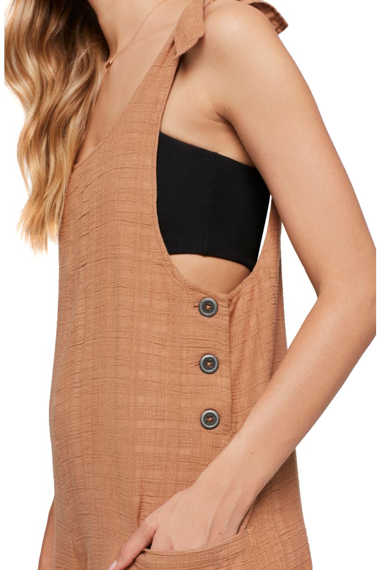 L Space Carina Cover-Up Romper, Alternate, color, CAMEL