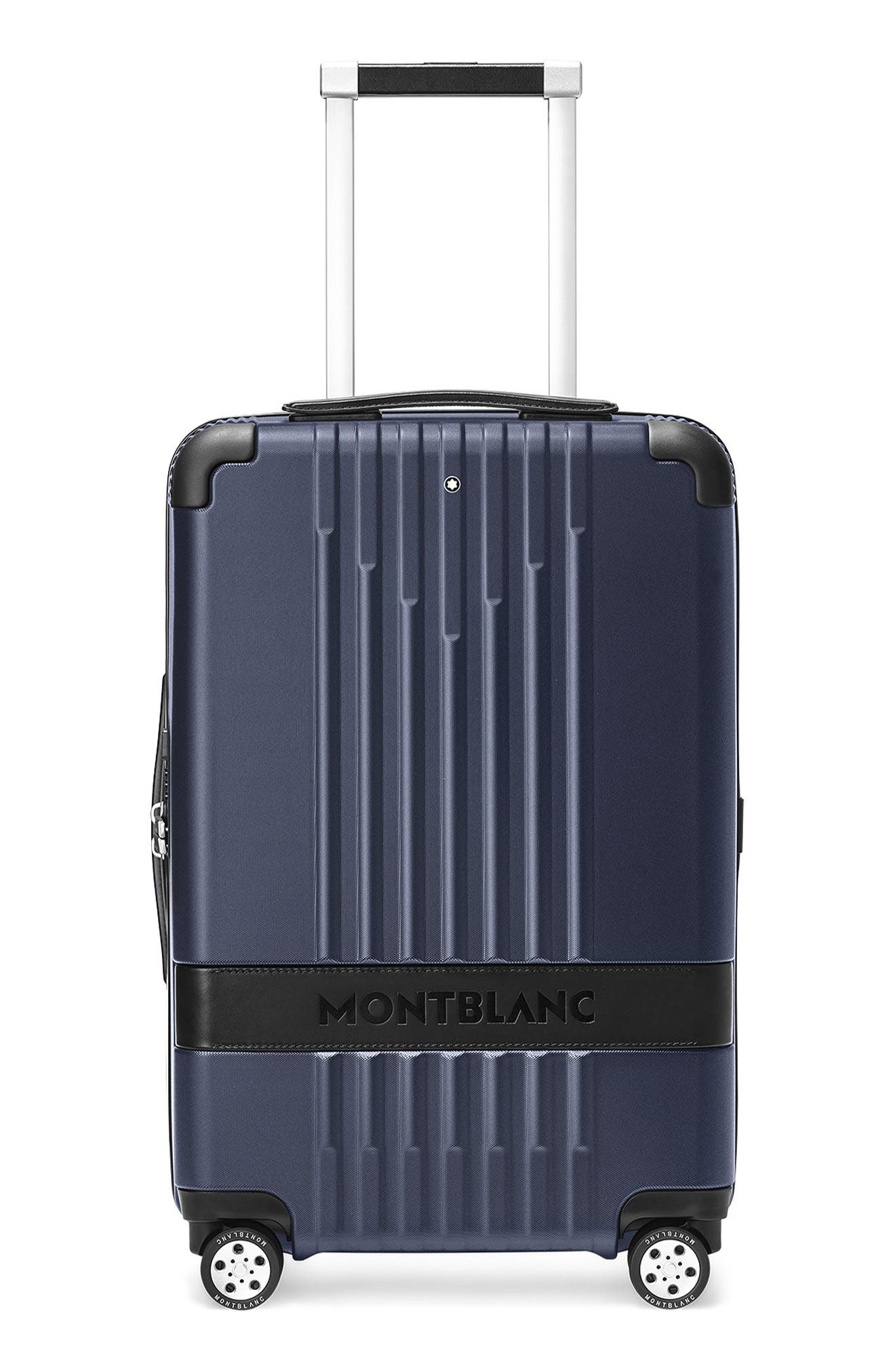 Montblanc #MY4810 Cabin Trolley Carry-On Spinner Luggage, Main, color, Blue