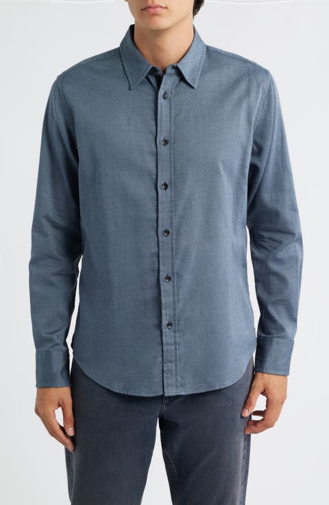 Tomlin Dobby Stretch Button-Up Shirt