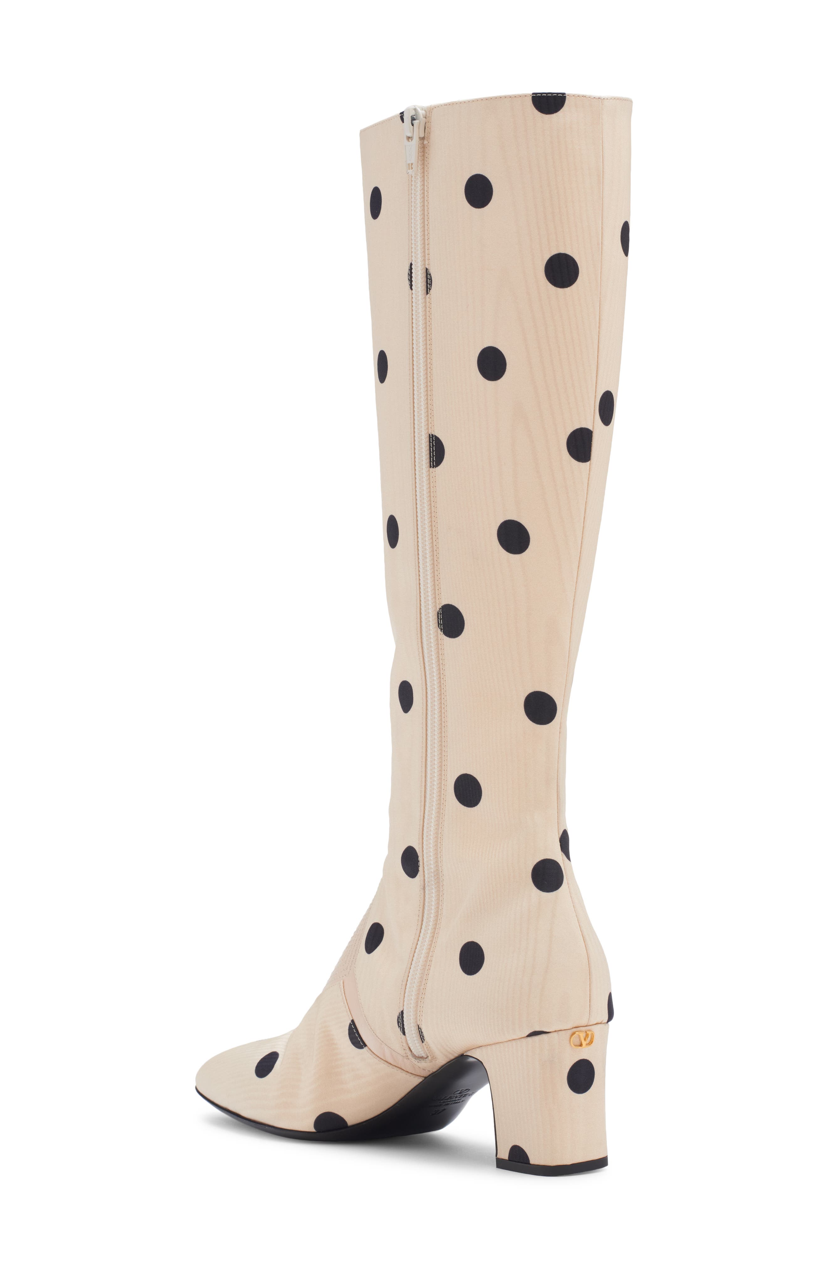 Valentino Garavani Equivogue Polka Dot Boot, Alternate, color, 
