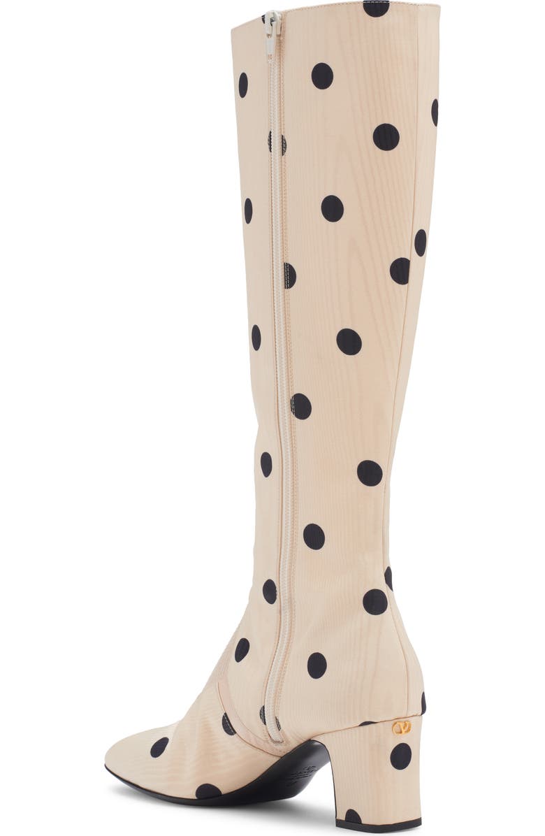 Valentino Garavani Equivogue Polka Dot Boot, Alternate, color,