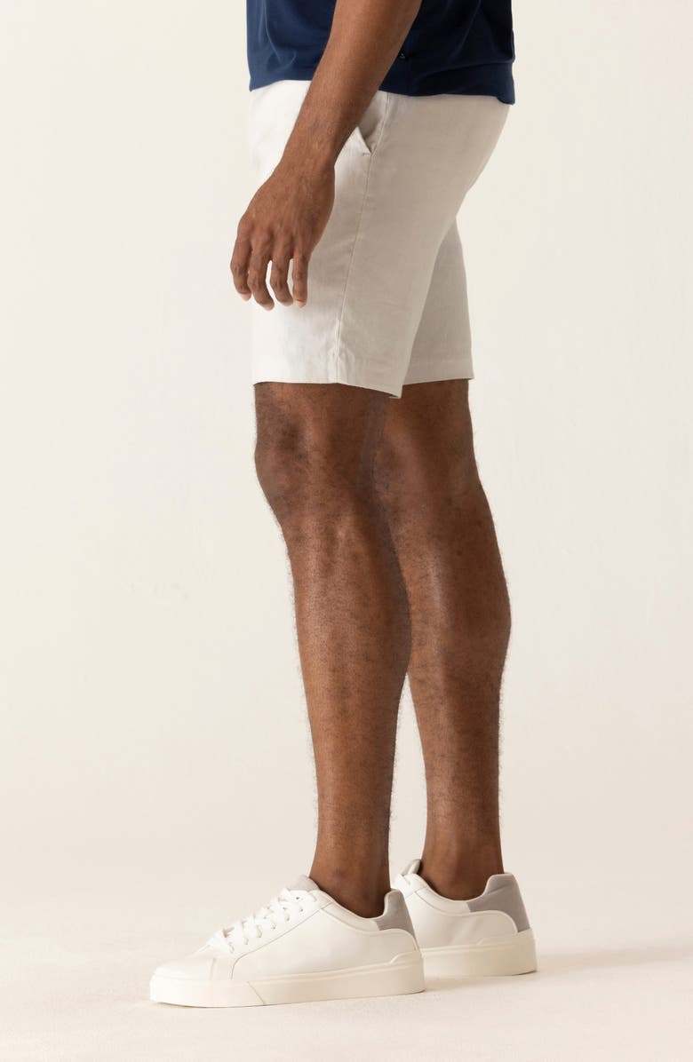 DEKE Oasis 8.5-Inch Linen Blend Bermuda Shorts, Alternate, color, Silver