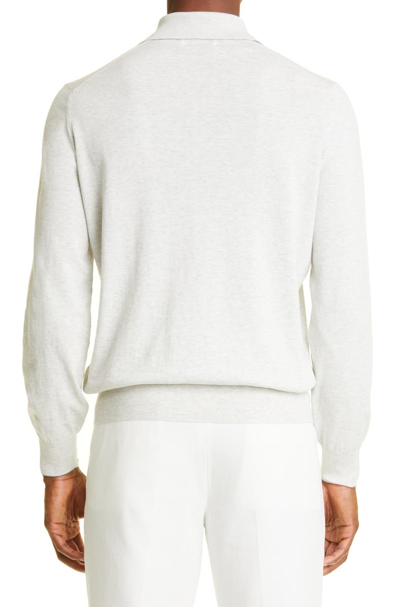Brunello Cucinelli Men's Cotton Polo Sweater, Alternate, color,