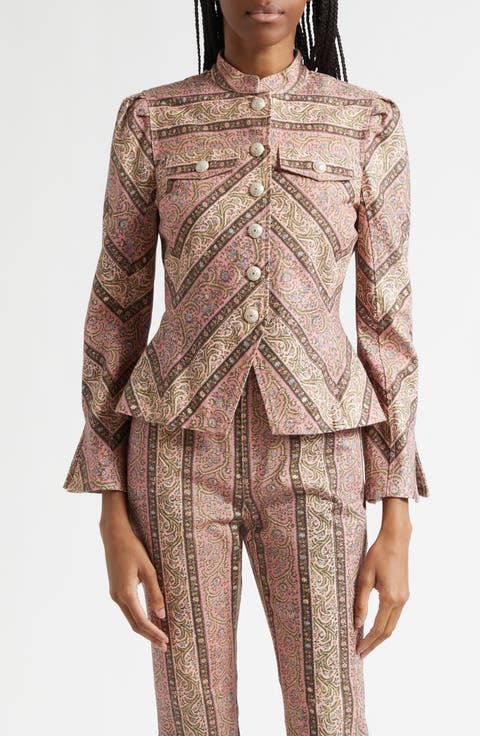 Pepper Paisley Denim Jacket