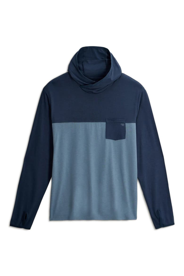 Hybrid Performance Hoodie, Alternate, color, TRUE NAVY / BLUE FOG