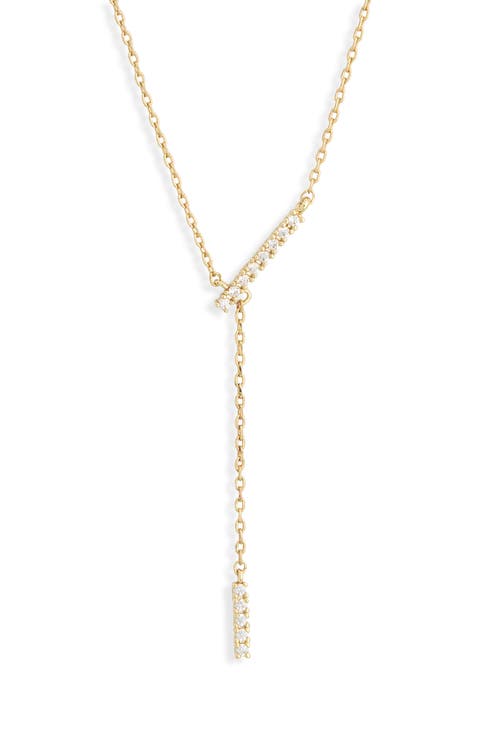 Demi Fine Cubic Zirconia Y-Necklace