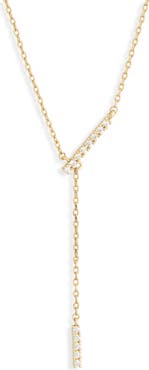 NORDSTROM RACK Demi Fine Cubic Zirconia Y-Necklace