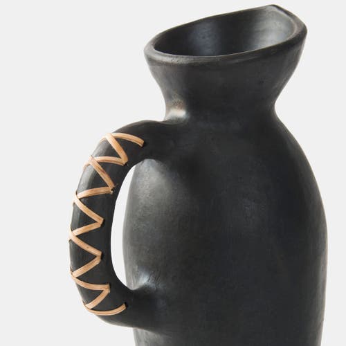 Mela Artisans Longpi Black Clay Vase