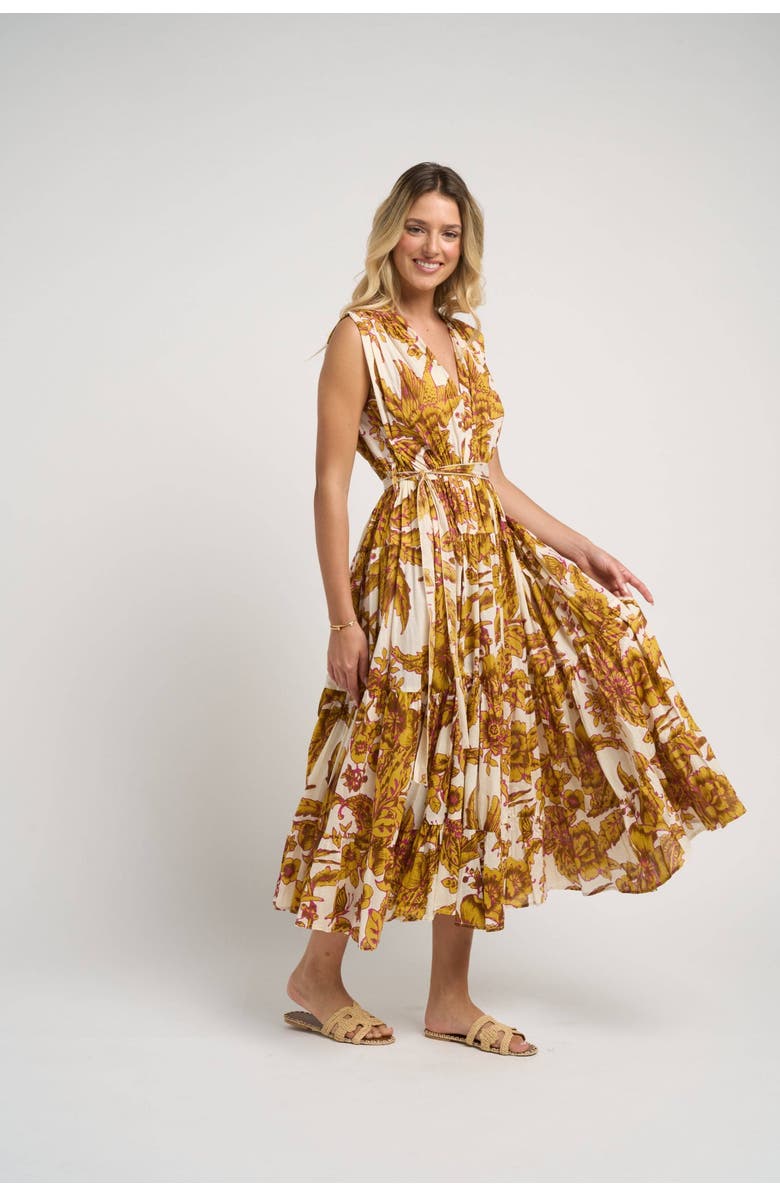 GUADALUPE DESIGN Emilia Dress, Alternate, color, Mustard