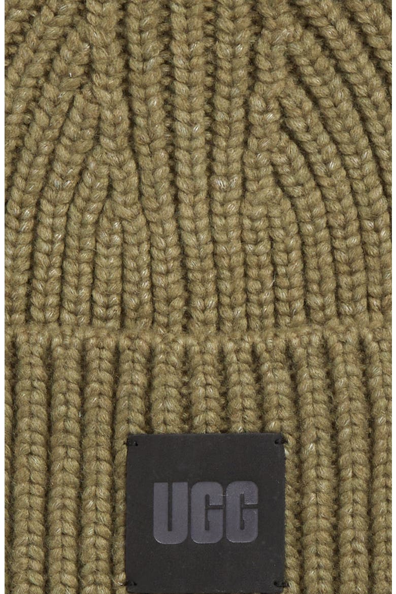Chunky Rib Beanie, Alternate, color, BURNT OLIVE