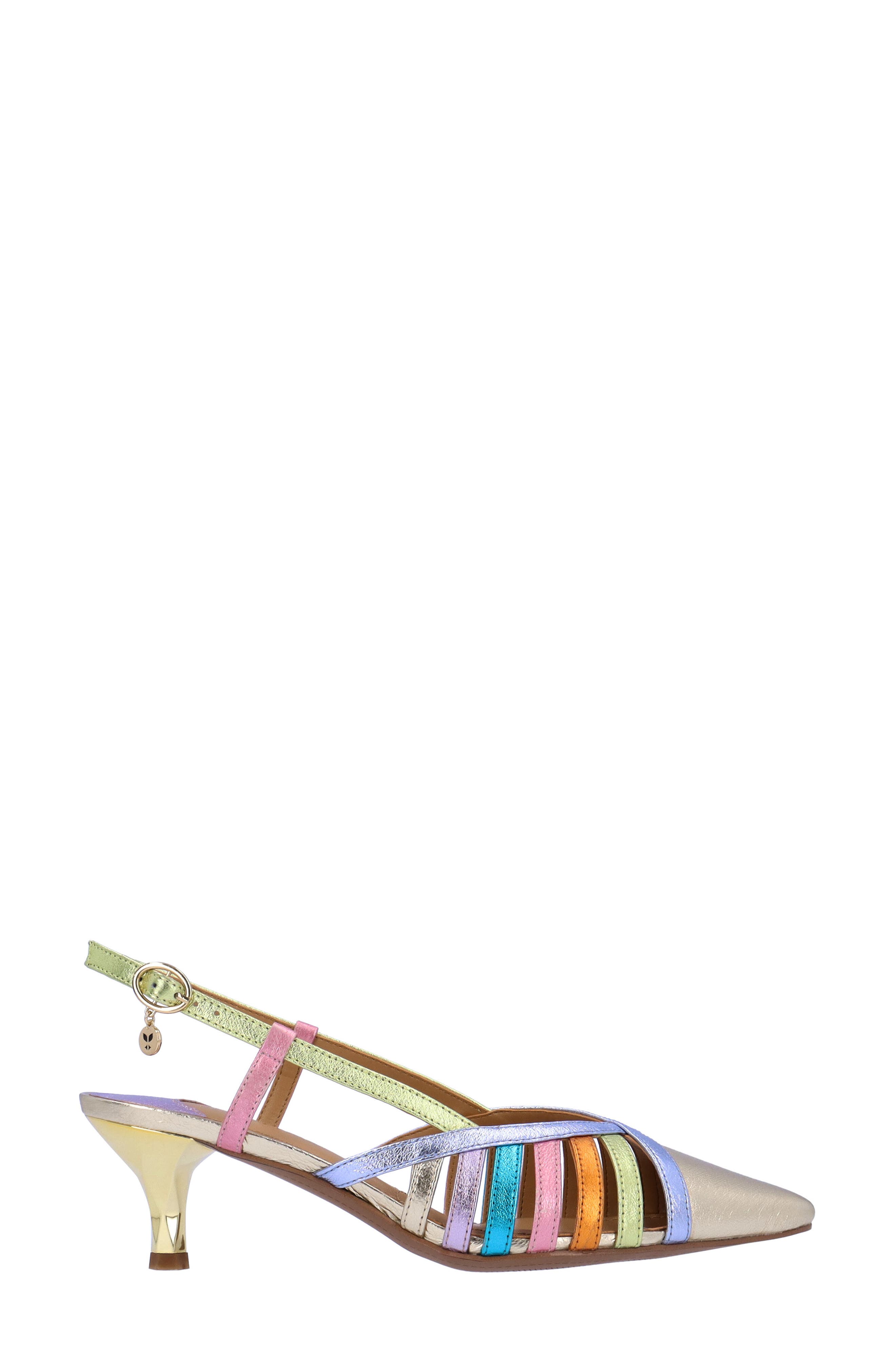 J. Reneé Lorel Slingback Kitten Heel Pointed Toe Pump, Alternate, color, 