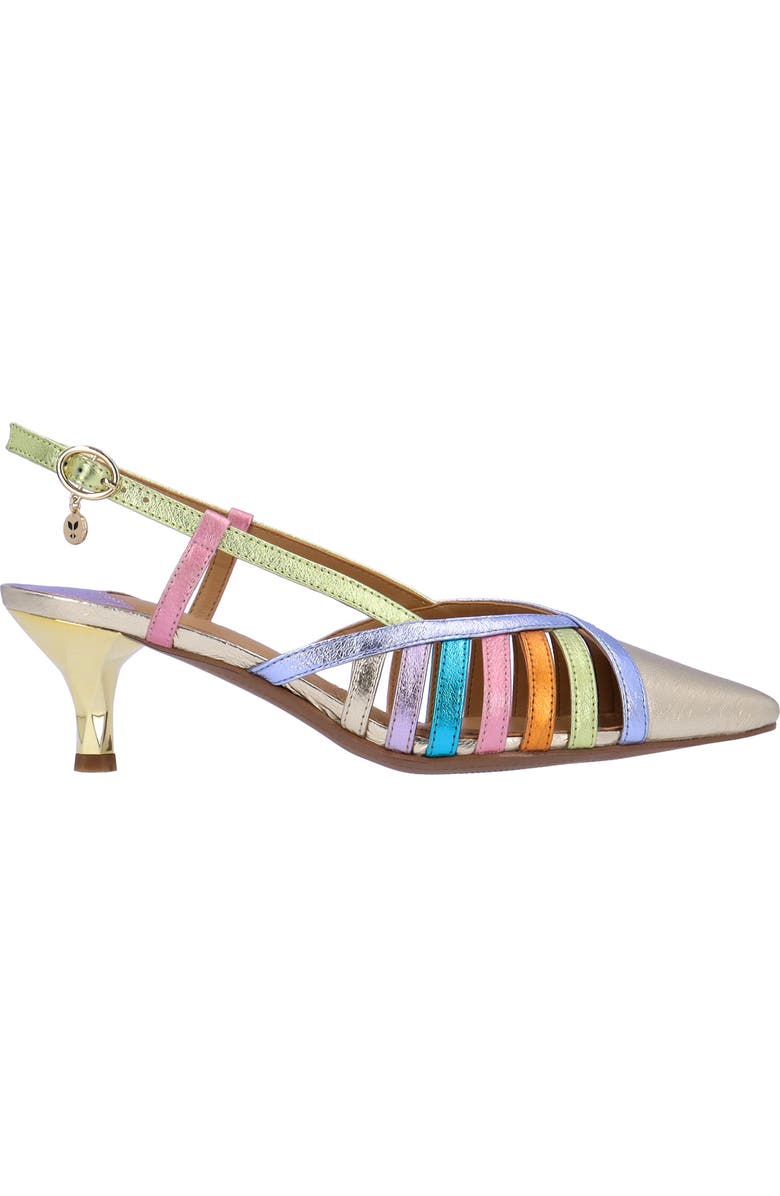 J. Reneé Lorel Slingback Kitten Heel Pointed Toe Pump, Alternate, color,