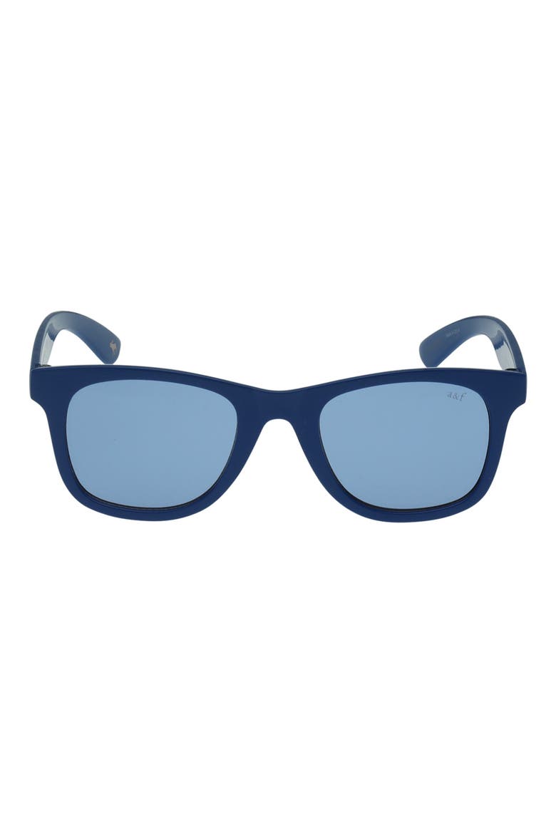 Kids' Rectangular Sunglasses, Main, color, SHINY BLUE / BLUE