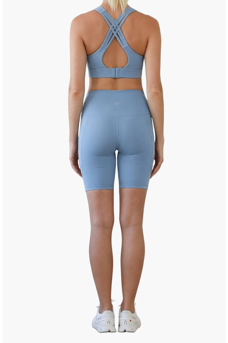 Ultra High-Rise Postpartum Compression Biker Short, Alternate, color, Malibu Blue