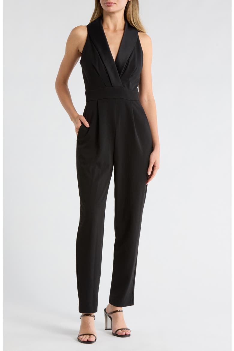 Straight Leg Jumpsuit, Main, color, BLACK