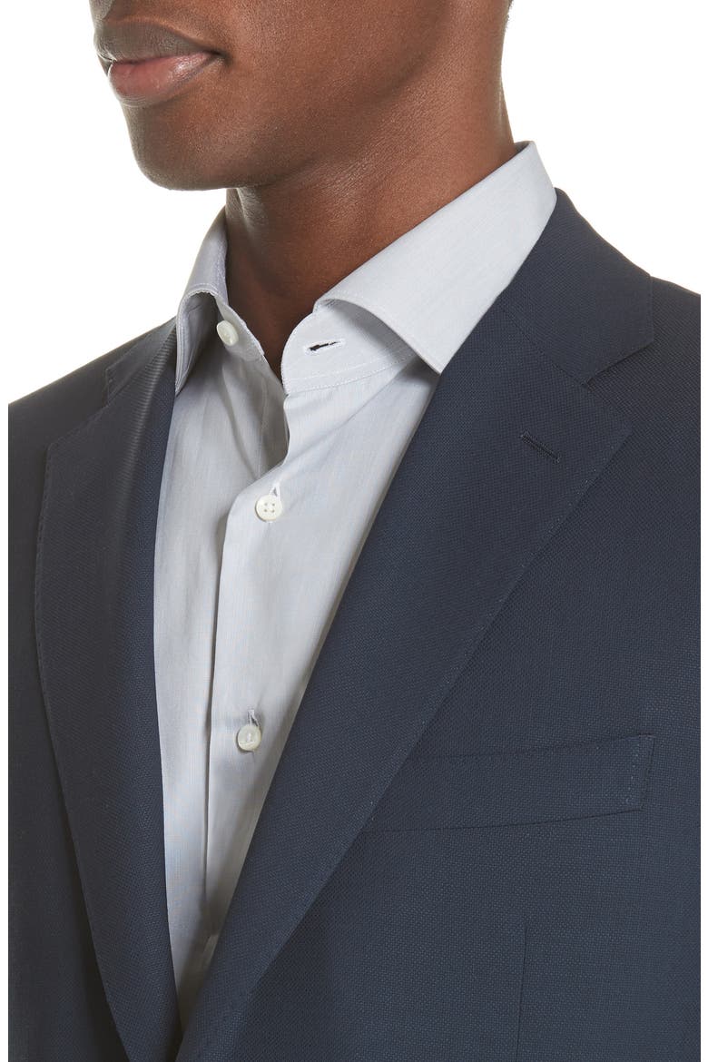 Classic Fit Water Resistant Navy Wool Blazer, Alternate, color, NAVY