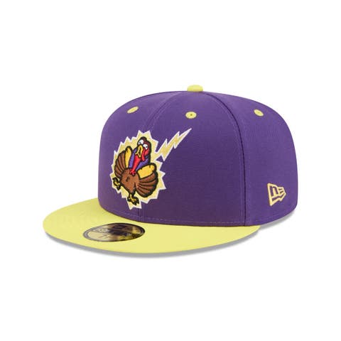 Men's New Era  Purple Hartford Yard Goats Theme Nights 59FIFTY Fitted Hat
