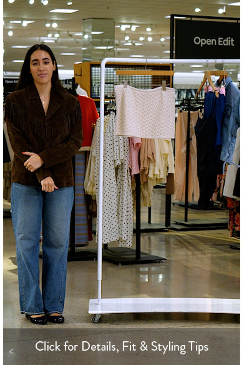 Phoebe Open Stitch Cover-Up Miniskirt video