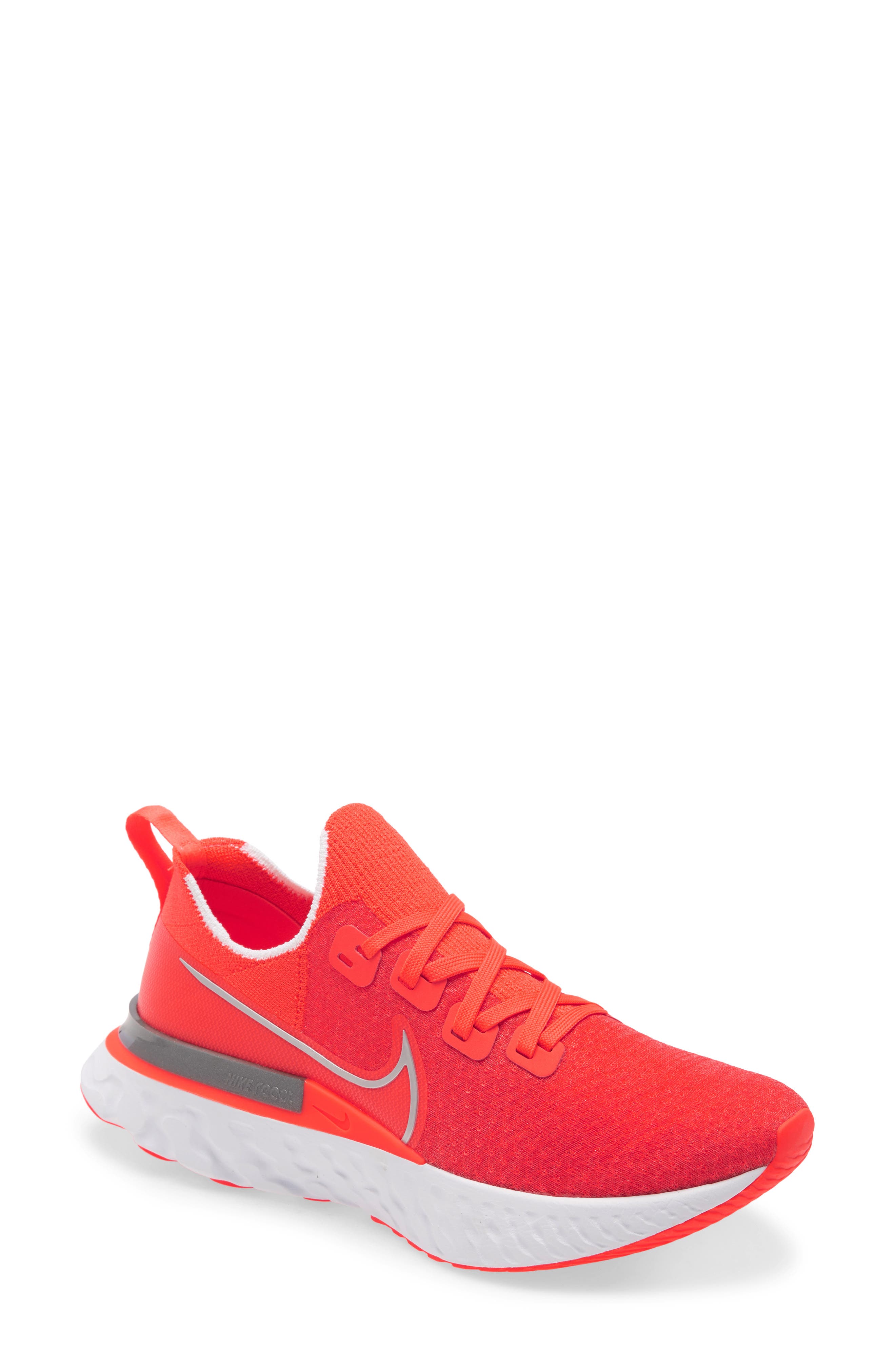 React Infinity Run Flyknit Running Shoe, Main, color, CRIMSON/ WHITE/ RED/ SILVER