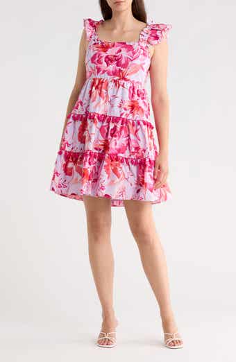 Square Neck Ruffle Dress